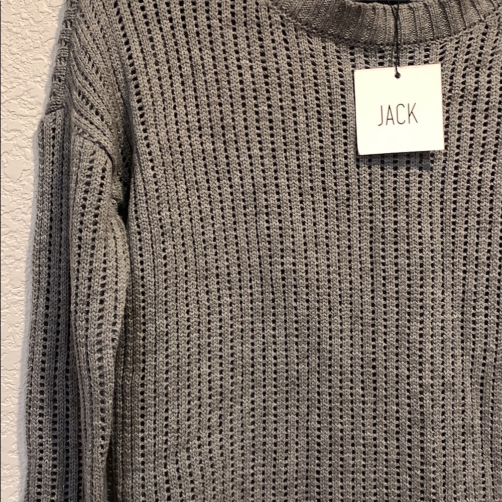 New with tags BB Dakota (Jack line from Nordstrom) gray and orange sweater